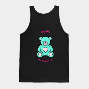 Valentine's Day T-Shirt Design  Featuring a Teddy bear for lover Tank Top